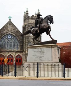 Monument in Richmond paint by numbers