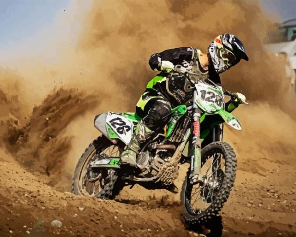Motocross Racing Paint By Number