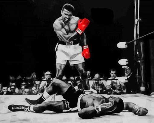 Muhammad Ali Knock Out Paint By Number