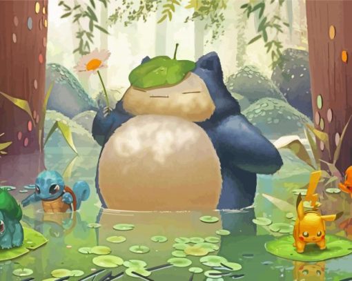 My Neighbor Snorlax Paint By Number