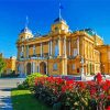 National Theatre in Croatia Zagreb paint by numbers