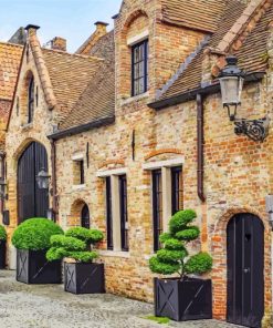 Old Houses Bruges paint by numbers