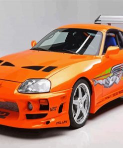 Orange Supra paint by numbers