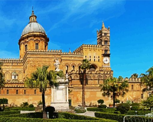 Palermo Cathedral paint by numbers