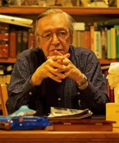 Philosopher Olavo de Carvalho paint by numbers