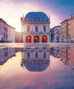 Piazza della Loggia Brescia paint by numbers