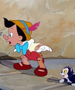 Pinocchio And Figaro Paint By Number