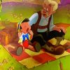 Pinocchio and Geppetto paint by numbers