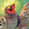 Potoo and Owls paint by numbers