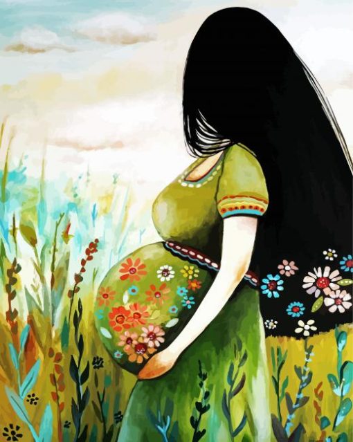 Pregnant Woman Art Paint By Number