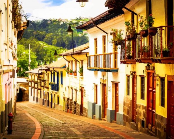 Quito Streets paint by numbers
