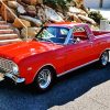 Red Ford Ranchero paint by numbers