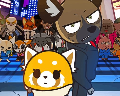 Retsuko And Haida Paint By Number