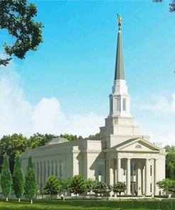 Richmond Virginia Temple paint by numbers