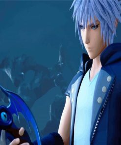 Riku Video Game Character paint by numbers