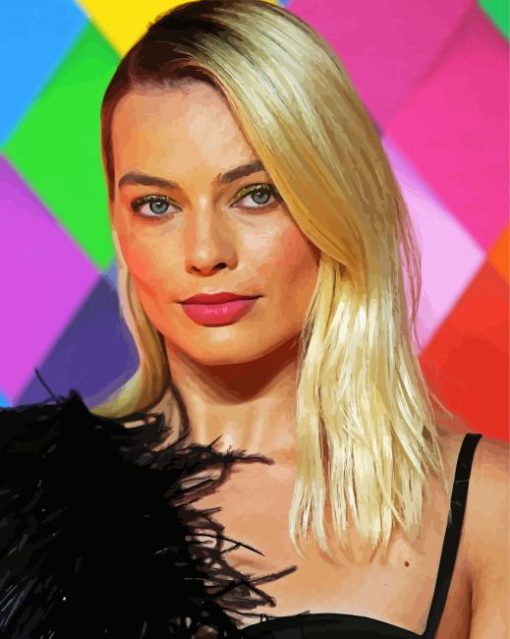 Actress Margot Robbie Paint By Number