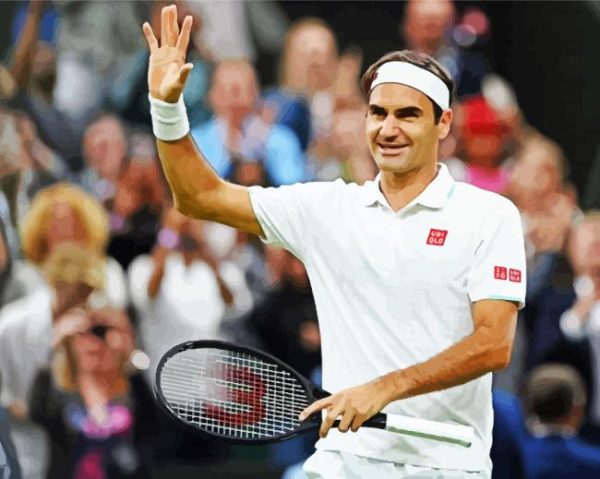 Roger Federer Player Paint By Number