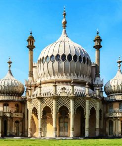 Royal Pavilion in Brighton paint by numbers