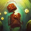 Sad Lonely Robot Paint By Number