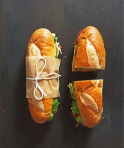 Sandwich paint by numbers