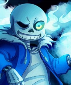 Sans Undertale Game paint by numbers