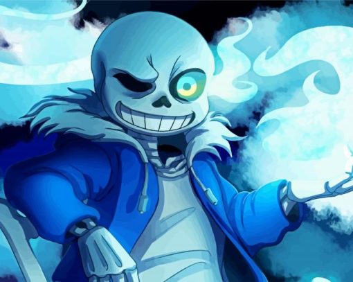 Sans Undertale Game paint by numbers