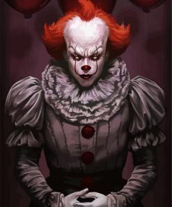 Scary Pennywise Clown Paint By Number