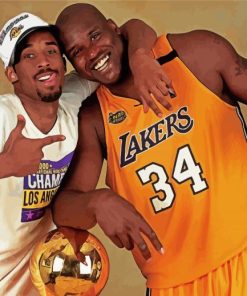 Shaquille O'Neal and Kobe paint by numbers