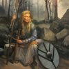 Shield Maiden Viking paint by numbers