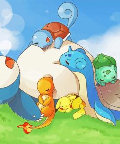 Sleepy Pokemon Species Paint By Number