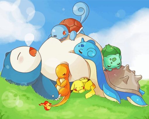 Sleepy Pokemon Species Paint By Number