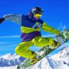 Snowboarding Sport Paint By Number