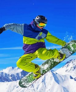 Snowboarding Sport Paint By Number