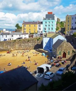 St Julian S Chapel Tenby Paint By Number