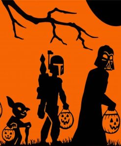 Star Wars Trick Or Treat Paint By Number