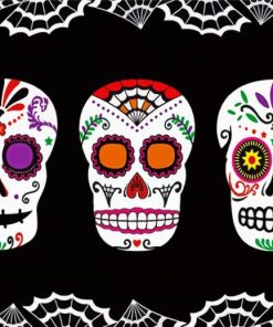 Sugar Skulls paint by numbers