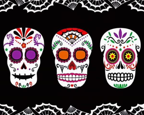 Sugar Skulls paint by numbers