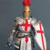 Templar Knight Warrior paint by numbers