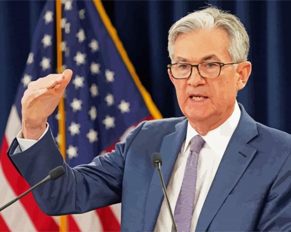 The Economic Advisor Jerome Powel paint by numbers