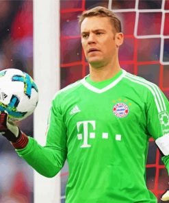 The Footballer Manuel Neuer paint by numbers