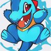 Totodile Pokémon Creature Paint By Number