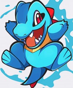 Totodile Pokémon Creature Paint By Number