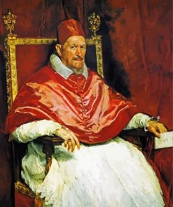 Velazquez Portrait of Pop Innocent paint by numbers