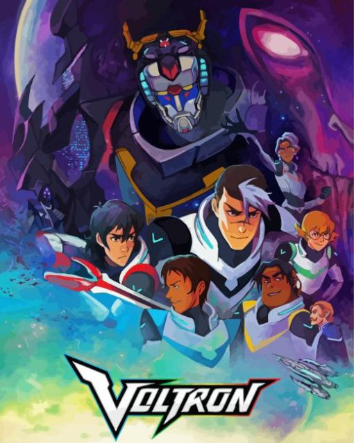 Voltron Legendary Defender Animation paint by numbers