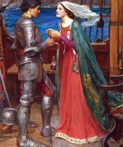 Waterhouse Tristan and Isolde paint by numbers