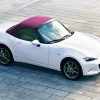 White Mazda MX 5 Miata paint by numbers