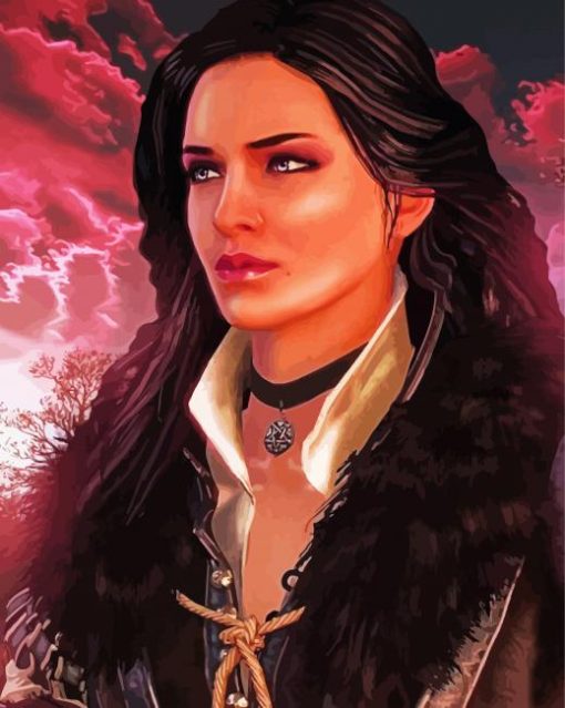 Witcher Yennefer paint by numbers