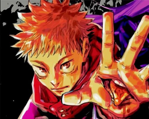 Yuji Itadori Jujutsu kaisen Paint By Number