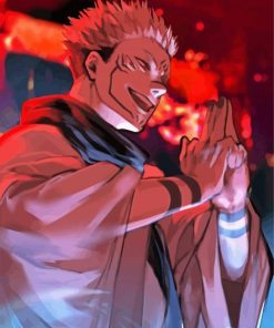 Yuji Jujutsu kaisen paint by numbers