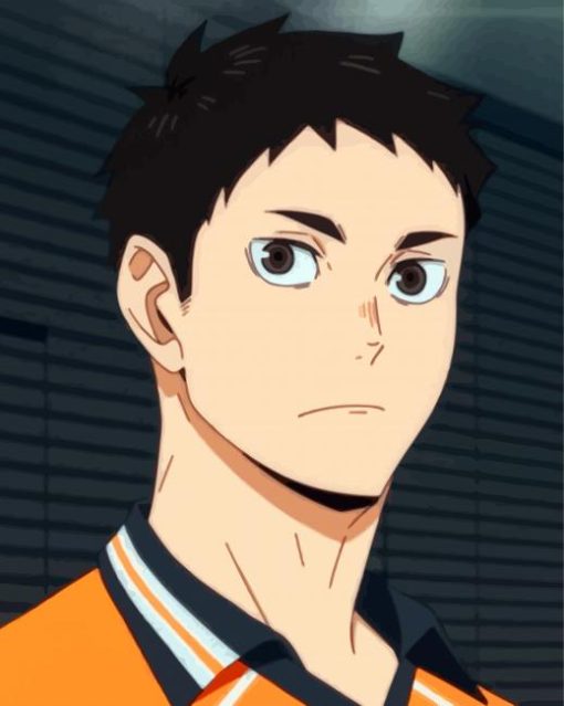 Haikyuu Anime Daichi Sawamura paint by numbers